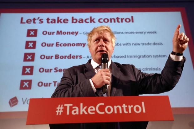 The think tank study examines the Leave campaign slogan of 'Take Back Control'. Photograph: Getty