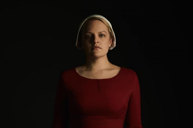 Elisabeth Moss stars in the drama series,  The Handmaid's Tale, based on the award-winning, best-selling novel by Margaret Atwood