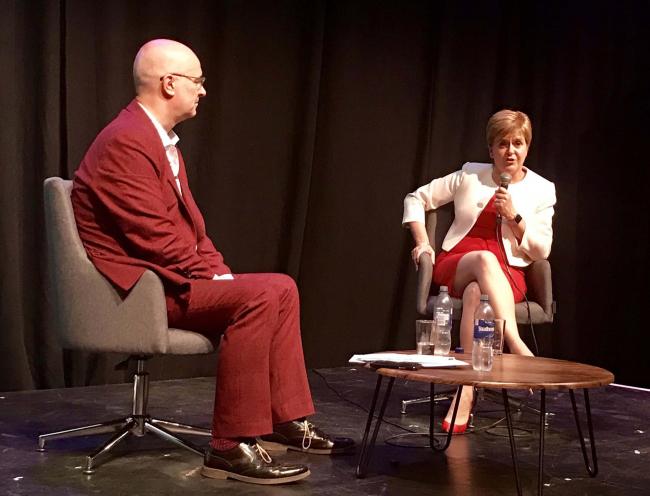 The First Minister spoke about Scottish independence at an Edinburgh Fringe event with LBC broadcaster Iain Dale