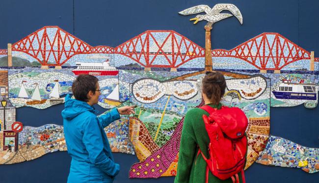 Beautiful Sea Glass Mosaic Of Queensferry Completed After 10 Years
