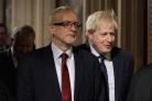 Not amusing: Boris Johnson and Jeremy Corbyn as a leadership choice. Amusing: The film Dumb And Dumber (below)