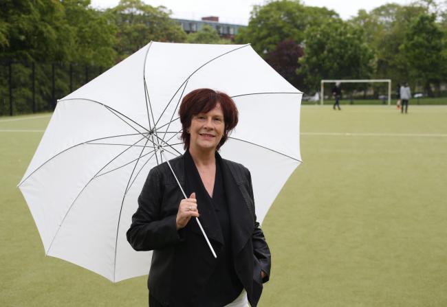 Portrait of Maureen McGonigle, founder of Scottish Women in Sport. ..   Photograph by Colin Mearns.27 May 2015.For The National.