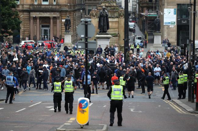 There have been chaotic scenes in Glasgow's George Square this week