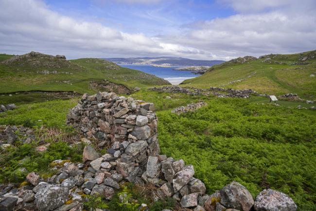 Ceannabeinne was a thriving township until the Highland Clearances of 1842, now it's ruined village near Durness, Sutherland