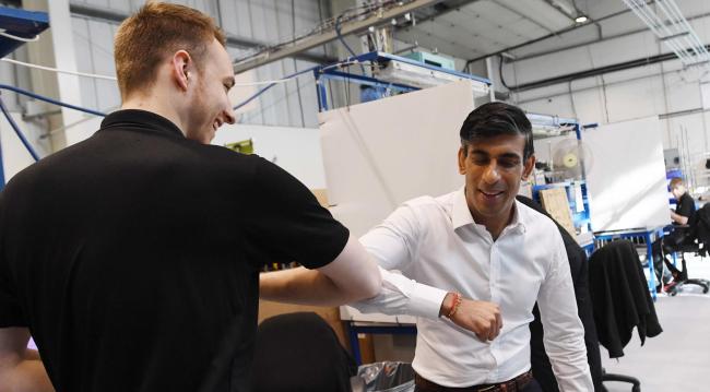 Rishi Sunak’s trip, which included a closed visit to a factory, was stage-managed as ever