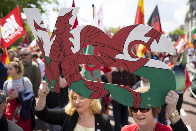 Thousands demonstrated in support of Welsh independence in 2019. Now Geraint Rhys has released a track he hopes will become the sound of the movement