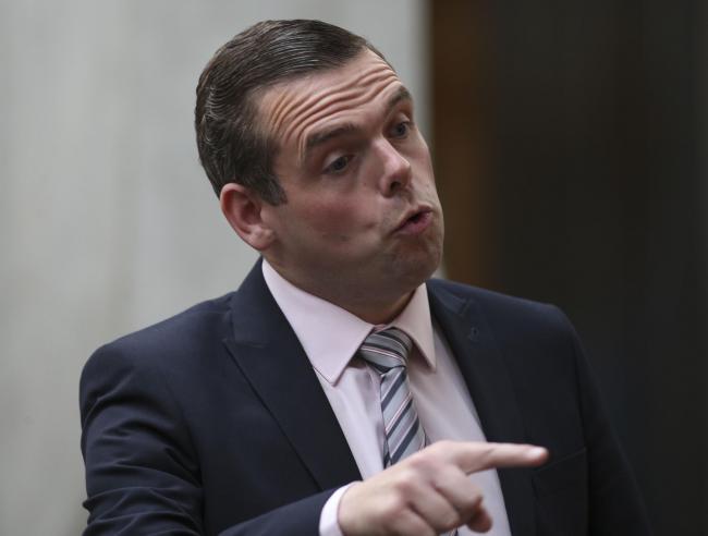Scottish Tory leader Douglas Ross claimed a No-Deal Brexit could offer 'great benefits' to Scotland