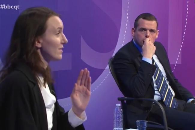 Miriam Brett clashed with Douglas Ross over the future of the NHS in post-Brexit trade deals