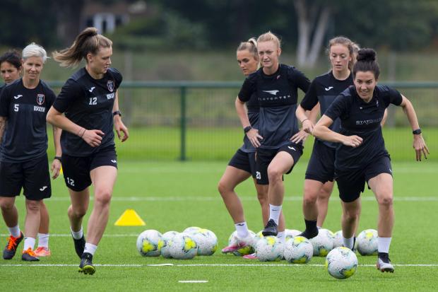 City’s Leanne Crichton, right, is ready for stiff competition with their rivals having recruited well