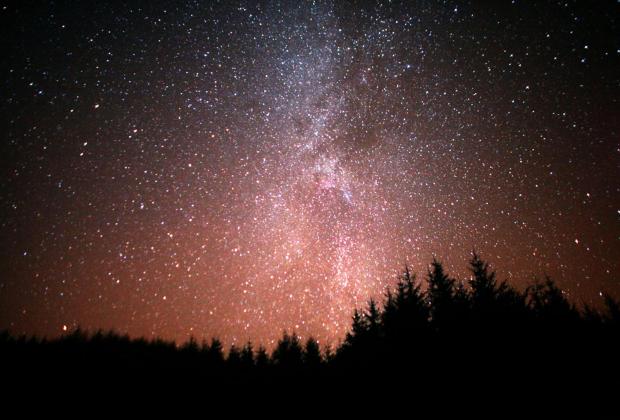 The National: Handout file photo dated 15/11/09 issued by the International Dark Sky Association of the night sky above Galloway Forest park. Stargazers could spot a bright light in the sky days before Christmas, similar to that which is said to have led the three wise