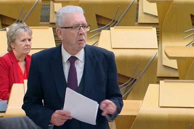 Michael Russell gave a speech which has been hailed as 'one for the history books'