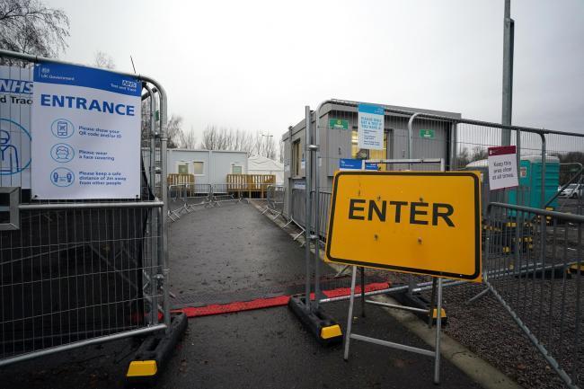 The test centre shut on January 10 after a cluster of cases were confirmed at the site