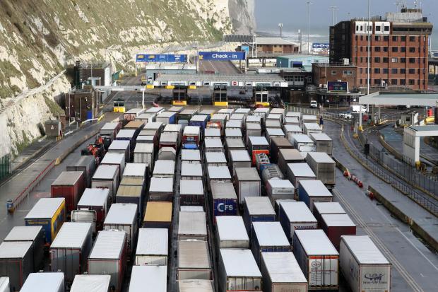 The National: Dover lorry queues