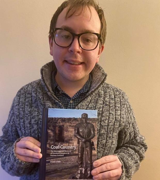 The National: Author Ewan Gibbs with the book which will be released on February 15.