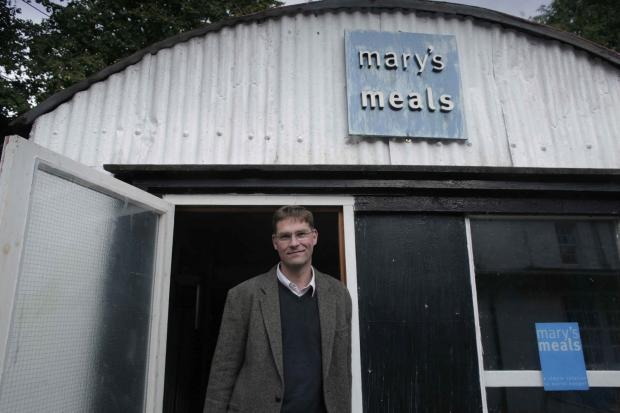 The National: Magnus ­MacFarlane-Barrow, founder of Mary’s Meals which provides food for schoolchildren