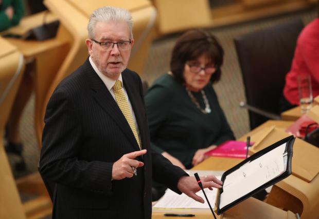 The National: Cabinet Secretary for Government Business and Constitutional Relations Michael Russell delivers his statement in the Scottish Parliament, Edinburgh, in response to MPs in Westminster overwhelmingly rejecting the Prime Minister's proposed Withdrawal