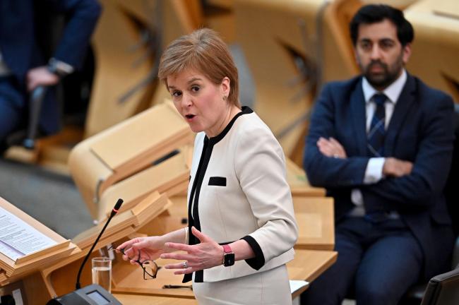 First Minister Nicola Sturgeon said she has heard of 'divisions' among the Tories