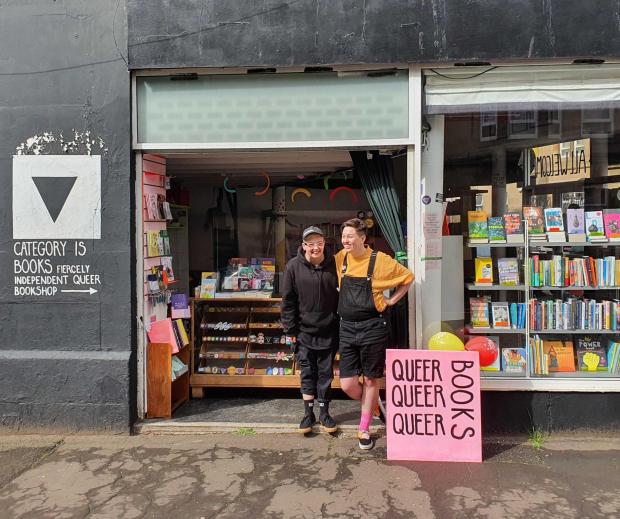 The National: Owners of Category Is Books in Glasgow Charlotte and Fionn Duffy -Scott