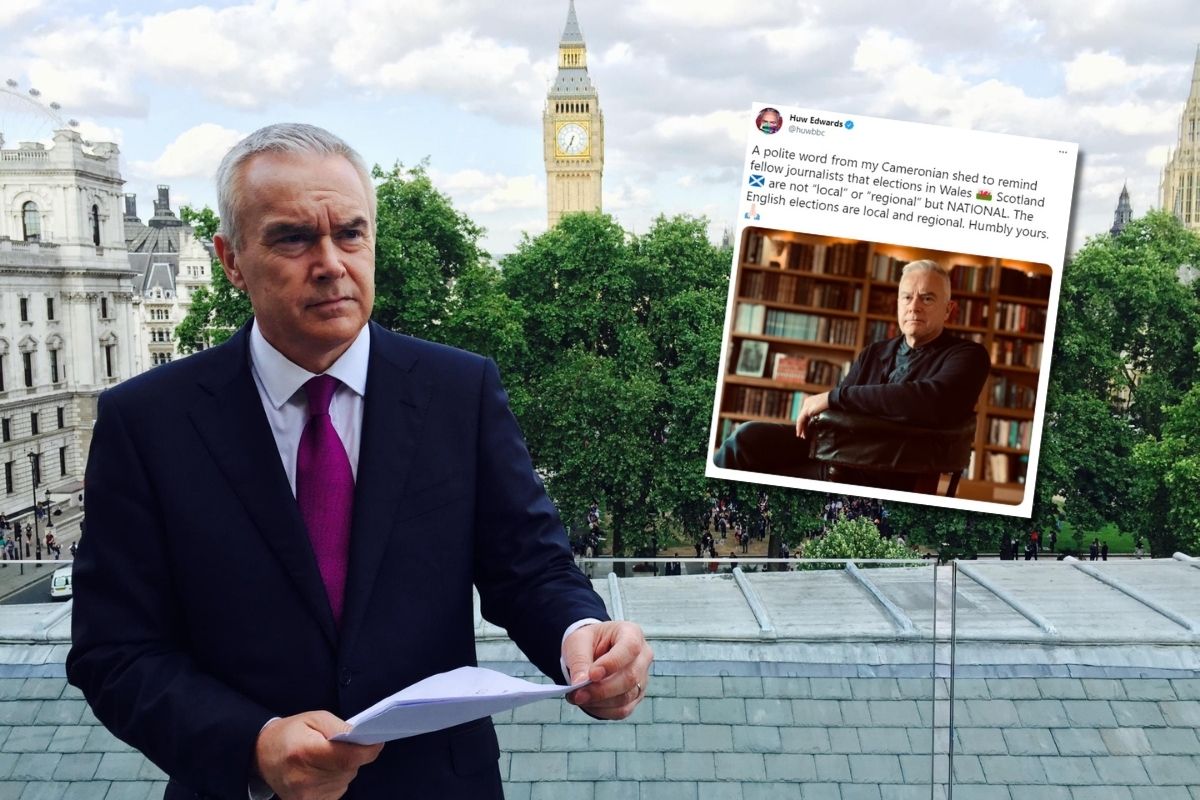 Huw Edwards schools Westminster media's 'local' election reporting