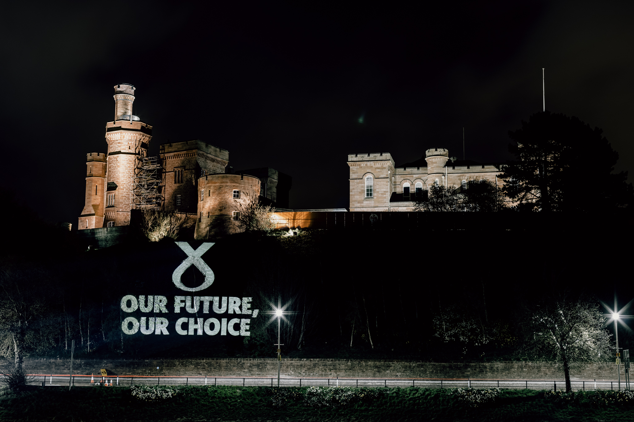 IN PICTURES: SNP light up Scotland on the eve of Holyrood election