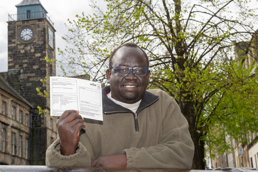Sudanese refugee will be the 'happiest man' when he votes in first Scottish election