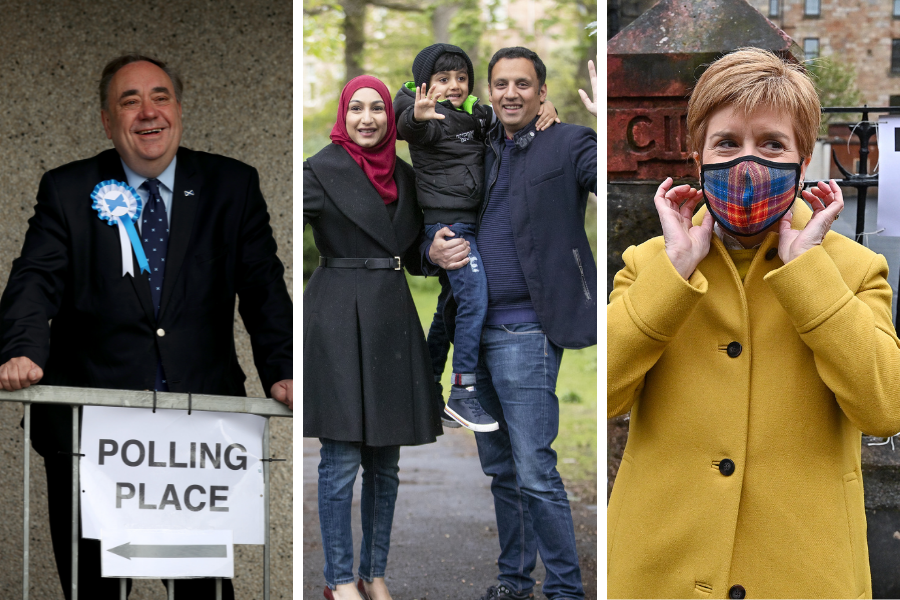 IN PICTURES: Scottish party leaders cast their ballots in Holyrood election