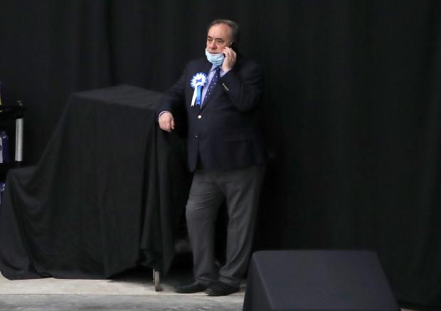 The National: Alex Salmond at the vote count at the P&J Live/TECA in Aberdeen