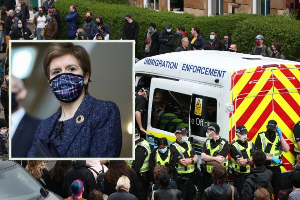 Nicola Sturgeon among politicians to condemn Glasgow immigration removals