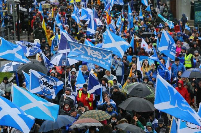 First pro-independence march held in Glasgow after Covid-19 restrictions ease
