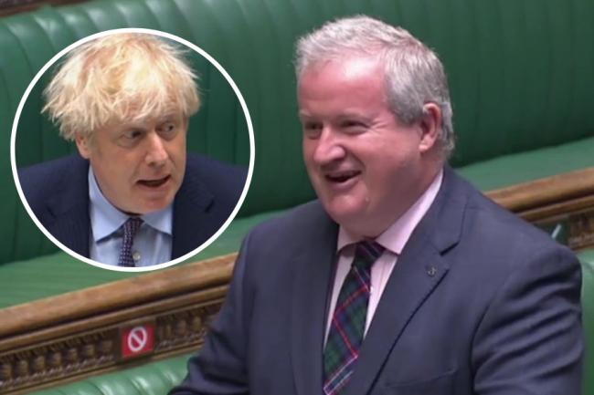 Ian Blackford couldn't resist a jibe about Brexit as he sparred with Boris Johnson at PMQs