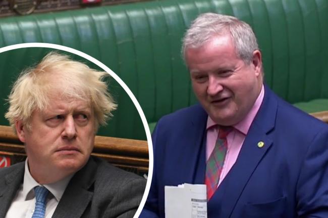 Ian Blackford began his first contribution to PMQs with a jibe at Boris Johnson's expense