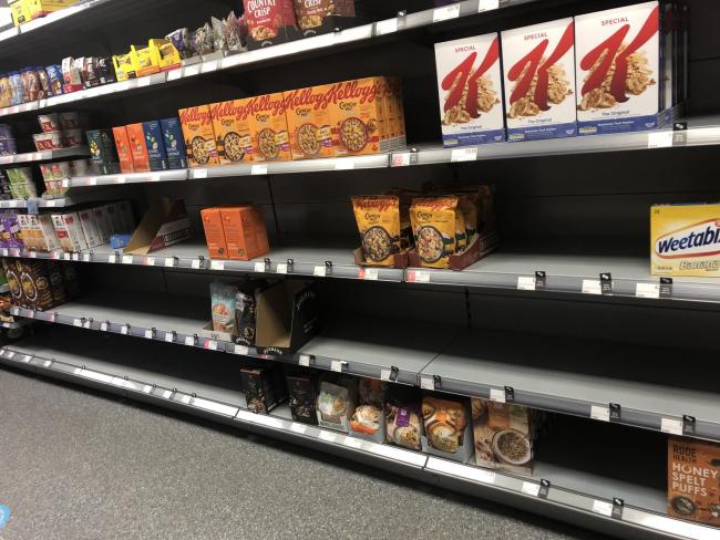 A customer noticed a Coop in the Isle of Barra had empty shelves