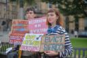 Living Rent held a ‘lock-in’ protest at Glasgow City Chambers