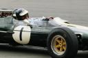 Jim Clark drives his Lotus 33 Climax during the British Grand Prix in July 1966  at Brands Hatch