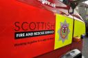 Two people are in hospital following a fire in Edinburgh