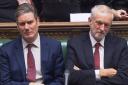 Former Labour leader Jeremy Corbyn and his successor Keir Starmer