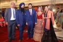 Jagtar Singh Johal and his wife (centre) on their wedding day with his father, brother and sister-in-law. Pic courtesy of the family.