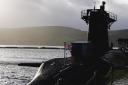 One of the four Trident nuclear submarines normally based at Faslane is undergoing a programme of refurbishment at a yard in England, with work substantially delayed.