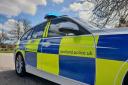Two police officers were taken to hospital after a collision