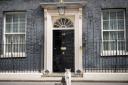 Larry the cat sits outside 10 Downing Street
