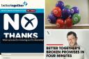 Better Together's old domain nothanks2014.net now leads to a video from The National highlighting the campaign's broken promises