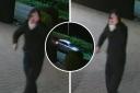 A man was spotted on CCTV pouring accelerant on cars in the garage of the Celtic chief executive's home