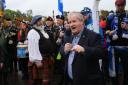 Ian Blackford at a Yes2Glasgow march for independence. He has announced he will stand down as an MP at next election