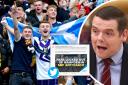 Douglas Ross's party has angered Scotland fans
