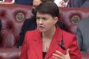 Ruth Davidson gave her maiden speech in the House of Lords on Friday October 22.