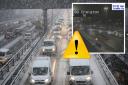 'Multiple cars stuck' on M8 as heavy snow brings travel chaos to busy motorway