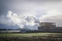 Steam, which would have been used to turn the turbines, is released from Reactor 4 at Hunterston B nuclear power plant in North Ayrshire which is being permanently shut down. Photo: PA