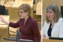 Nicola Sturgeon's answer was interrupted several times - and Presiding Officer Alison Johnstone was forced to intervene