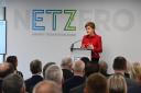 First Minister Nicola Sturgeon at the launch of National Floating Wind Innovation Centre in Aberdeen