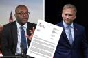 Kwasi Kwarteng, left, and Grant Shapps sent a strongly worded letter to the wrong person